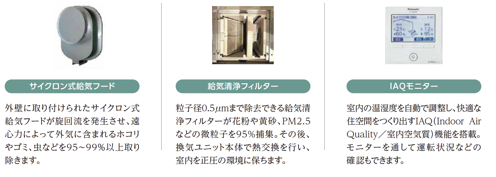 3つの特徴