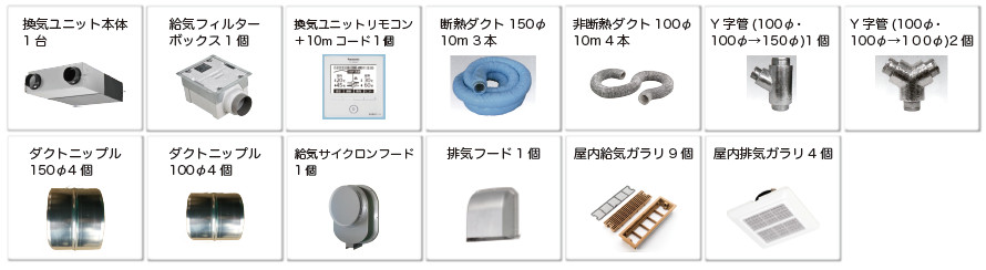 「エクリア」換気システム一式