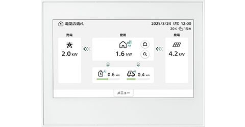 AiSEG3【家の知能が進化する。】 暮らしにあわせて、電気をかしこく使う。